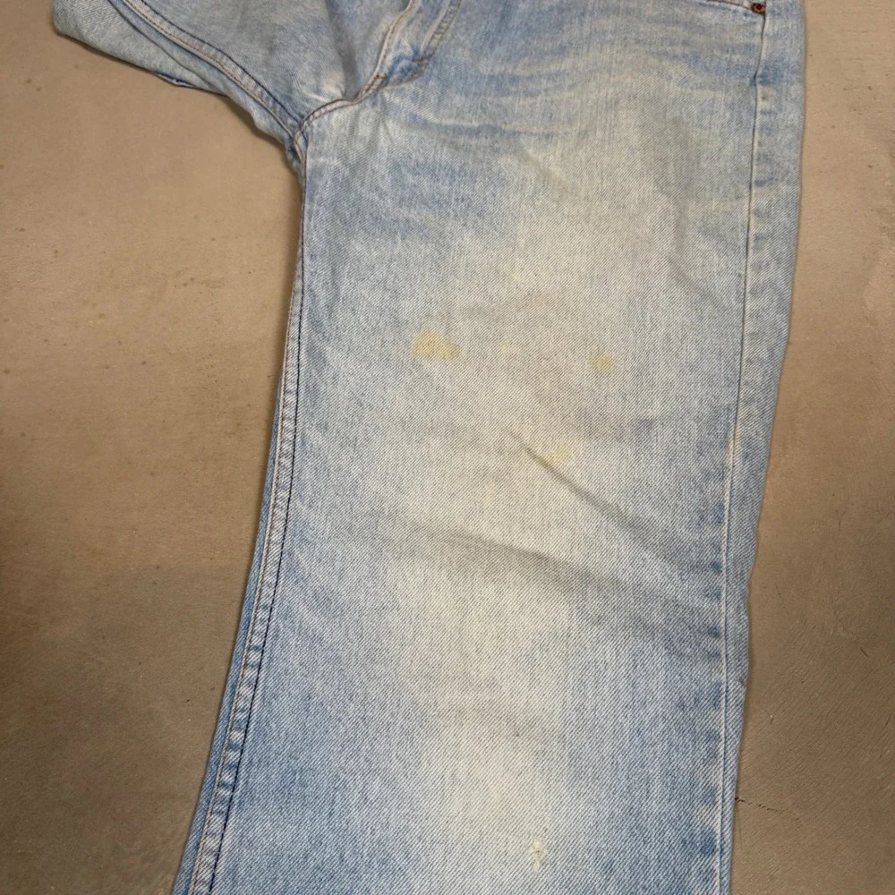 Vintage Levis 517 Orange Tab Jeans Mens 36x32 Light Wash Bootcut Made in USA